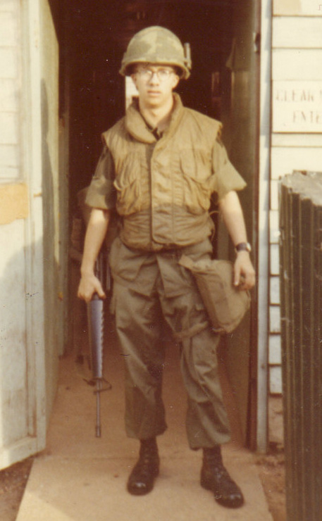 flak jacketed soldier