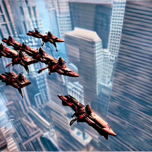 aerial assault scene